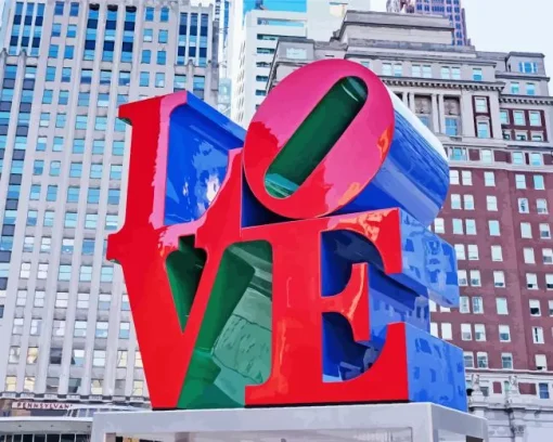 Love Statue Philadelphia Diamond Painting