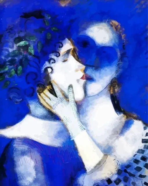 Lovers In Blue Chagall Diamond Painting