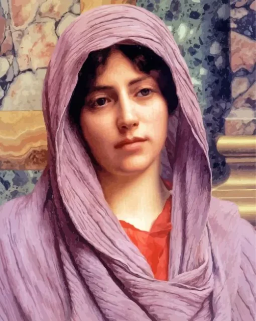 Lycinna By John William Godward Diamond Painting