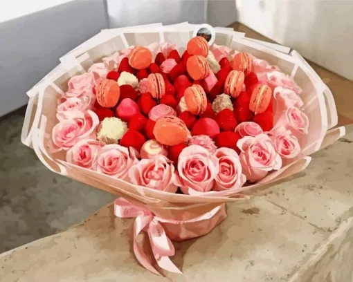 Macaron Bouquet Diamond Painting