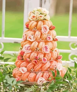 Macaron Flowers Diamond Painting