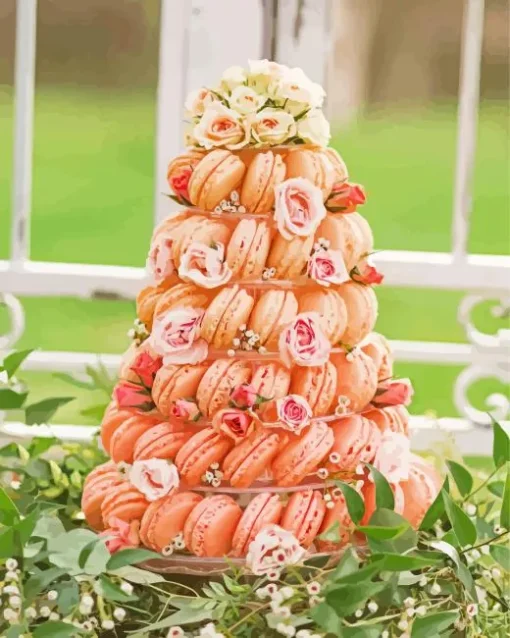 Macaron Flowers Diamond Painting