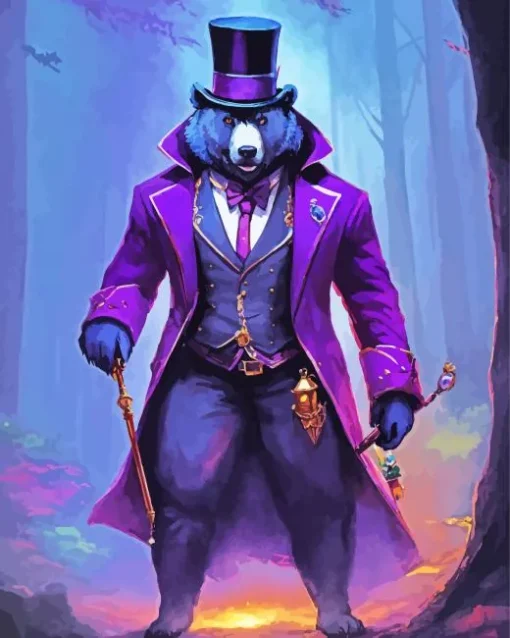 Mafia Bear Diamond Painting