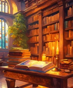 Magic Library Diamond Painting