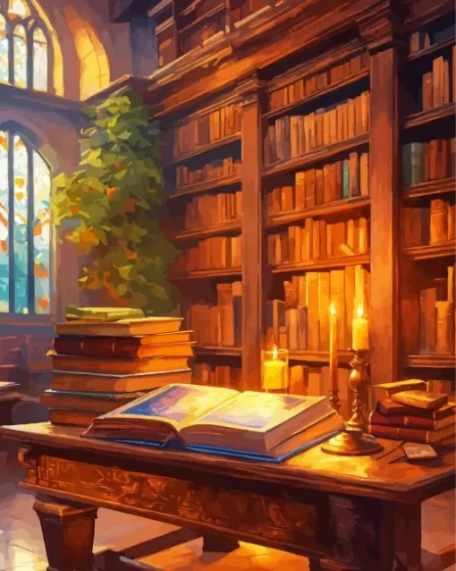 Magic Library Diamond Painting