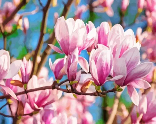 Magnolia Tree Diamond Painting