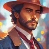 Man With A Hat Diamond Painting