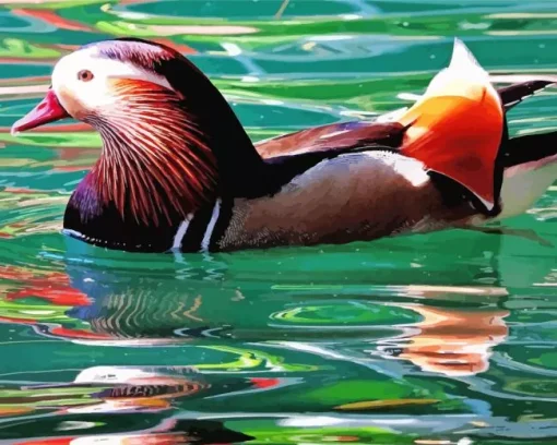 Mandarin Duck Diamond Painting