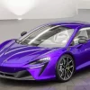 Purple Mclaren Car Diamond Painting