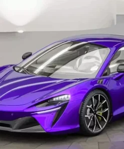 Purple Mclaren Car Diamond Painting