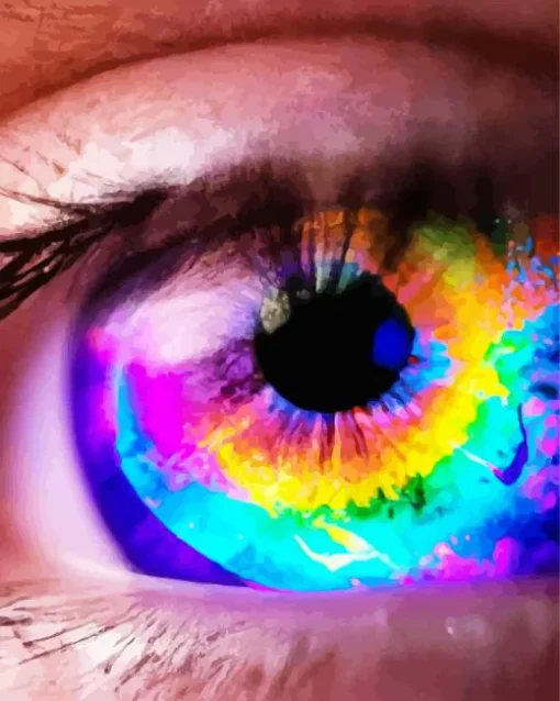 Rainbow Eye Diamond Painting