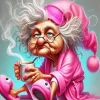 Sleepy Old Lady Diamond Painting