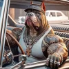 Strong Gangster Dog Diamond Painting