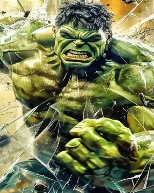 Super Hero Hulk Art Diamond Painting