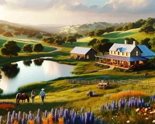 Texas Countryside Diamond Painting