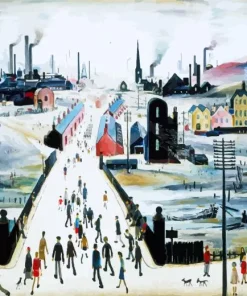The Canal Bridge By Ls Lowry Diamond Painting