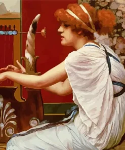 The Muse Erato At Her Lyre Diamond Painting