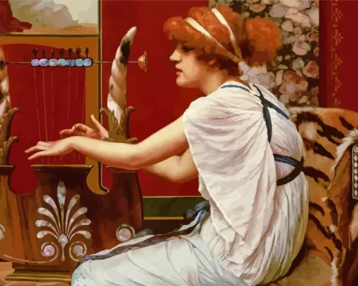 The Muse Erato At Her Lyre Diamond Painting