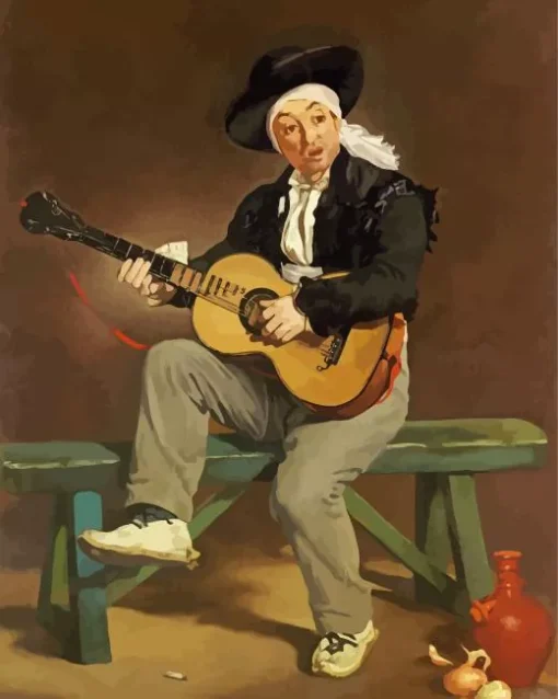 The Spanish Singer By Edouard Manet Diamond Painting