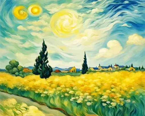 Van Gogh Landscape Art Diamond Painting