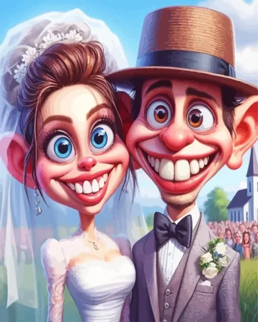 Weird Funny Couple Diamond Painting