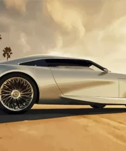 White Buick Supercar Diamond Painting