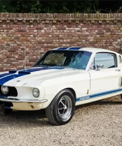White Ford 500gt Diamond Painting