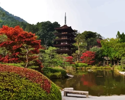 Yamaguchi Kozan Park Diamond Painting