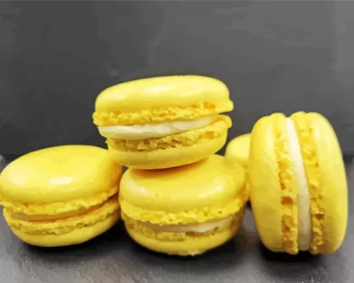 Yellow Lemon Macaron Diamond Painting