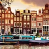 Amsterdam Canal Houses Diamond Painting