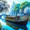 Canal Boat Diamond Painting