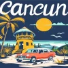 Cancun Illustration Poster Diamond Painting