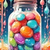 Candies In Jar Diamond Painting