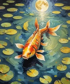Carp Fish Swimming Diamond Painting