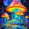 Cartoon Magic Mushroom Houses Diamond Painting