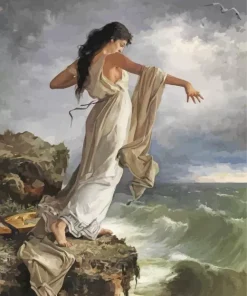 Death of Sappho by Miguel Carbonell Selva Diamond Painting