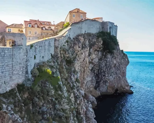Dubrovnik City Walls Diamond Paintings Dubrovnik City Walls Diamond Painting