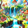 Fantasy Candy Dream Land Diamond Painting