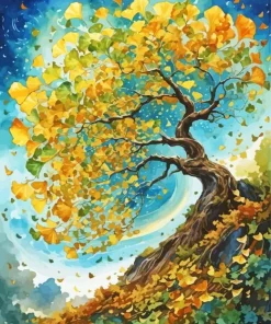 Ginkgo Tree Art Diamond Painting