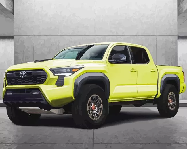 Green Toyota Tacoma Diamond Paintings Green Toyota Tacoma Diamond Painting