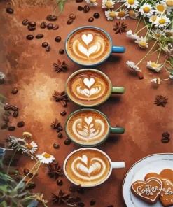 Hot Cappuccino Cups Diamond Painting