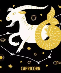 Illustration Capricorn Diamond Painting