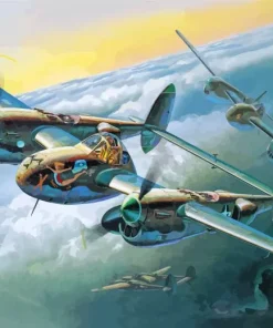 Lockheed P 38 Lightning Diamond Painting