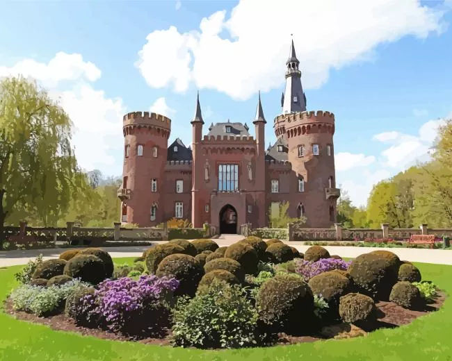 Museum Schloss Moyland castle Diamond by Numbers Museum Schloss Moyland Castle Diamond Painting
