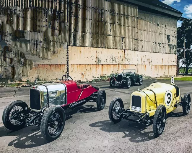Old race cars Diamond Paintings Old Race Cars Diamond Painting