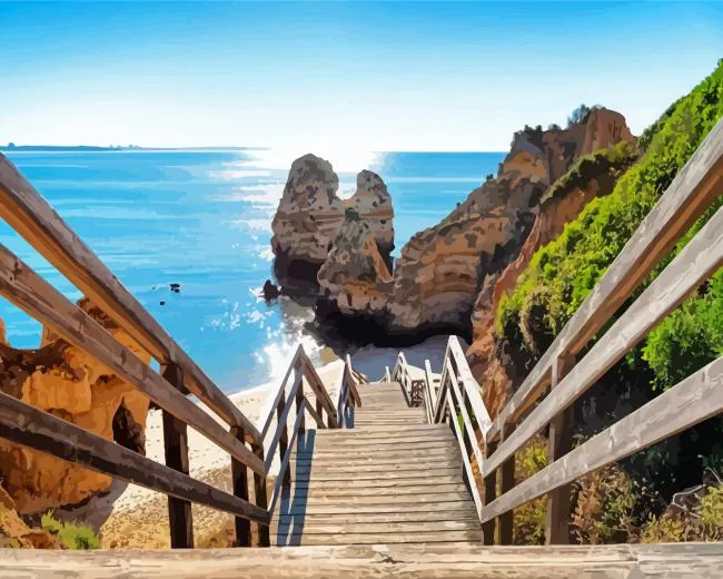 Portugal Camilo Beach Diamond Paints Portugal Camilo Beach Diamond Painting