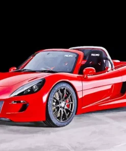 Red Car ZZ Diamond Painting