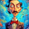 Salvador Dali Caricature Diamond Painting