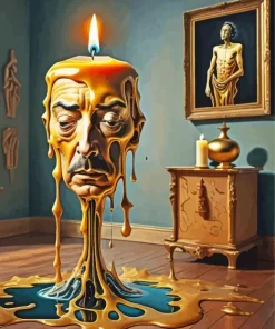 Salvador Dali Surreal Candle Diamond Painting