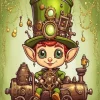 Steampunk Cartoon Cute Elf Diamond Painting
